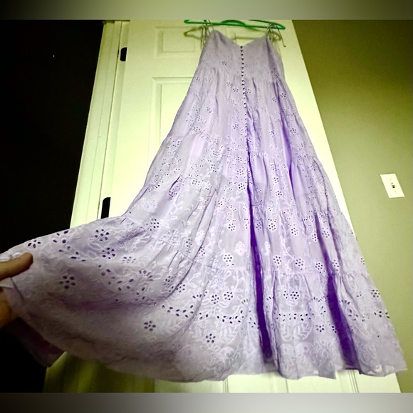 ‼️RARE‼️🎸ALICE + OLIVIA 🎸🔥NWT🔥Shanti Eyelet Lace Midi-Dress— Size 6 - Picture 10 of 16